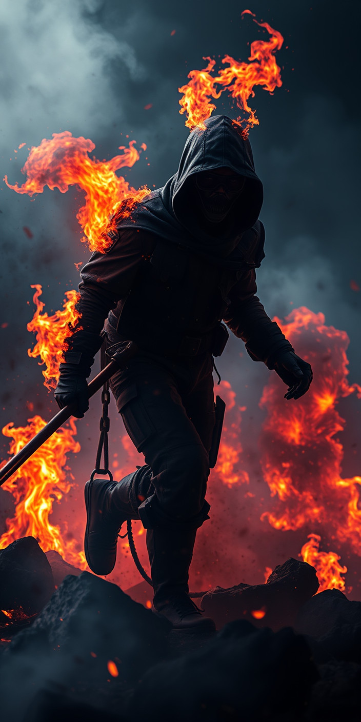 Fire 13 Phone Wallpaper