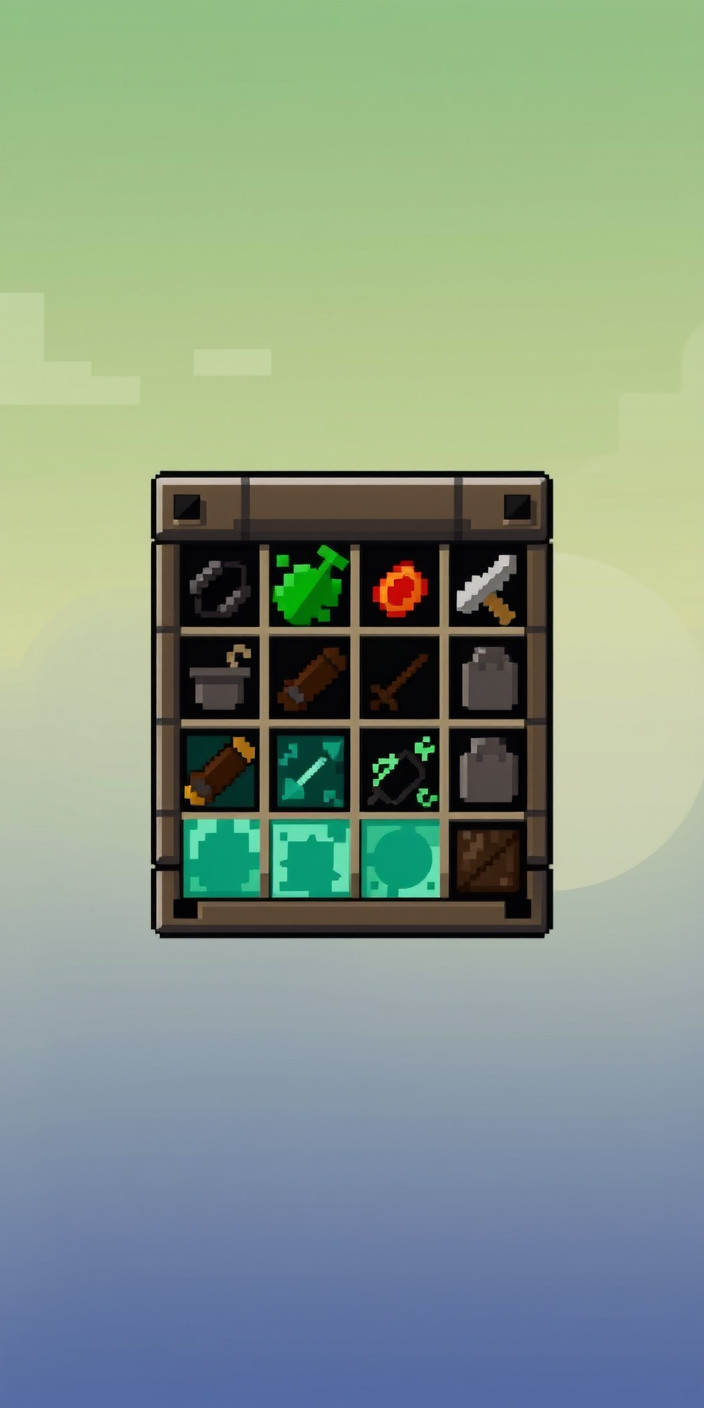 Minecraft inventory 3 Phone Wallpaper