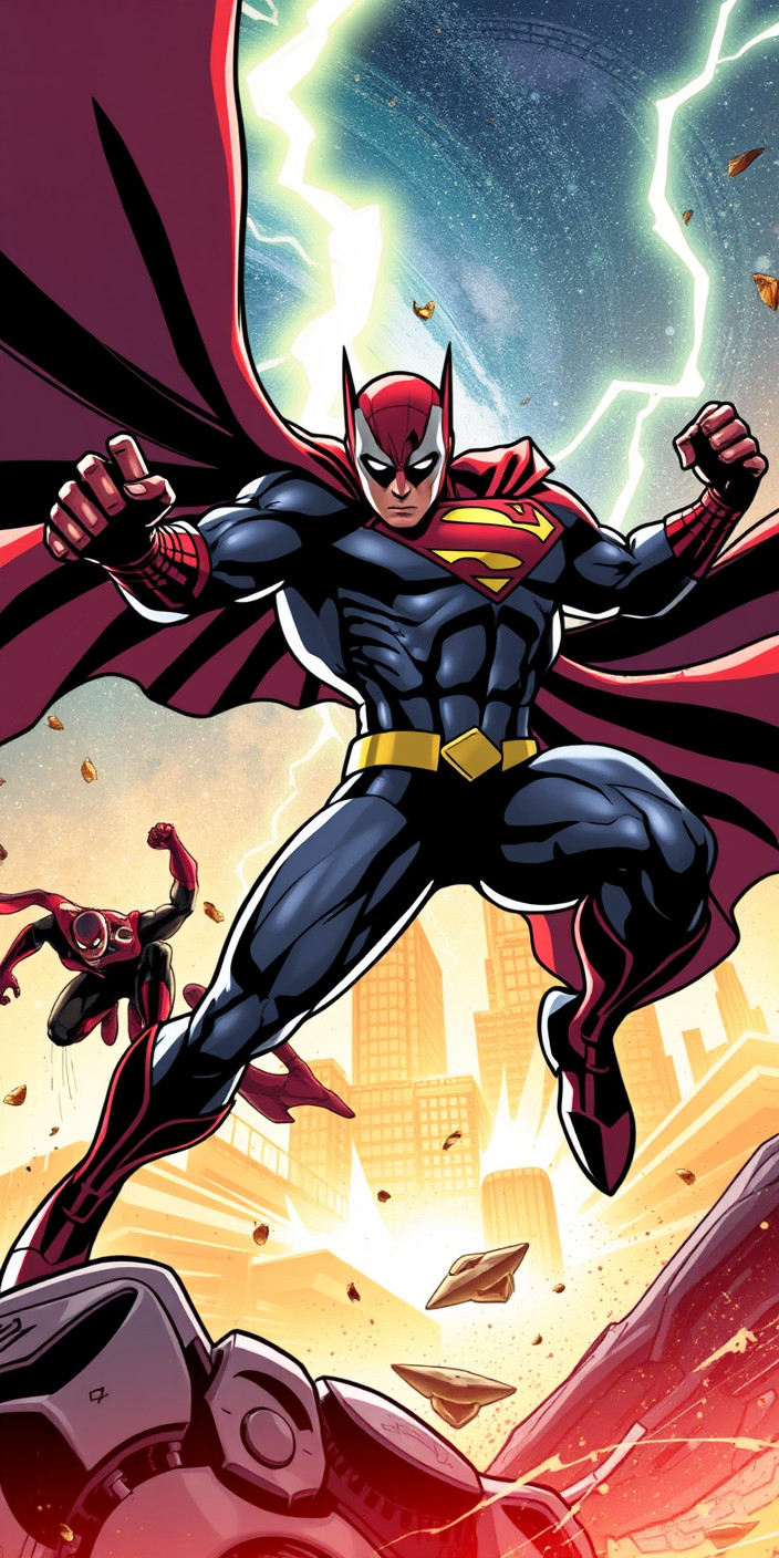 Superhero 12 Phone Wallpaper