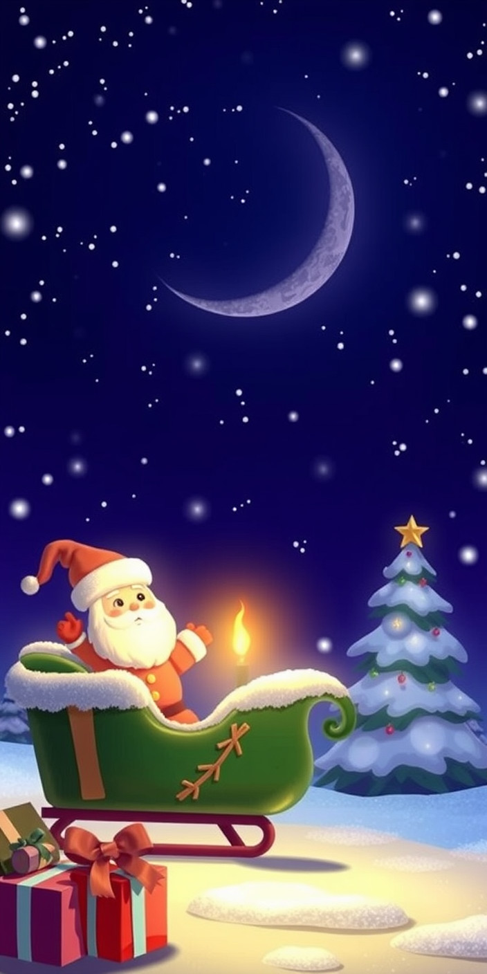 Animated christmas 1 Phone Wallpaper