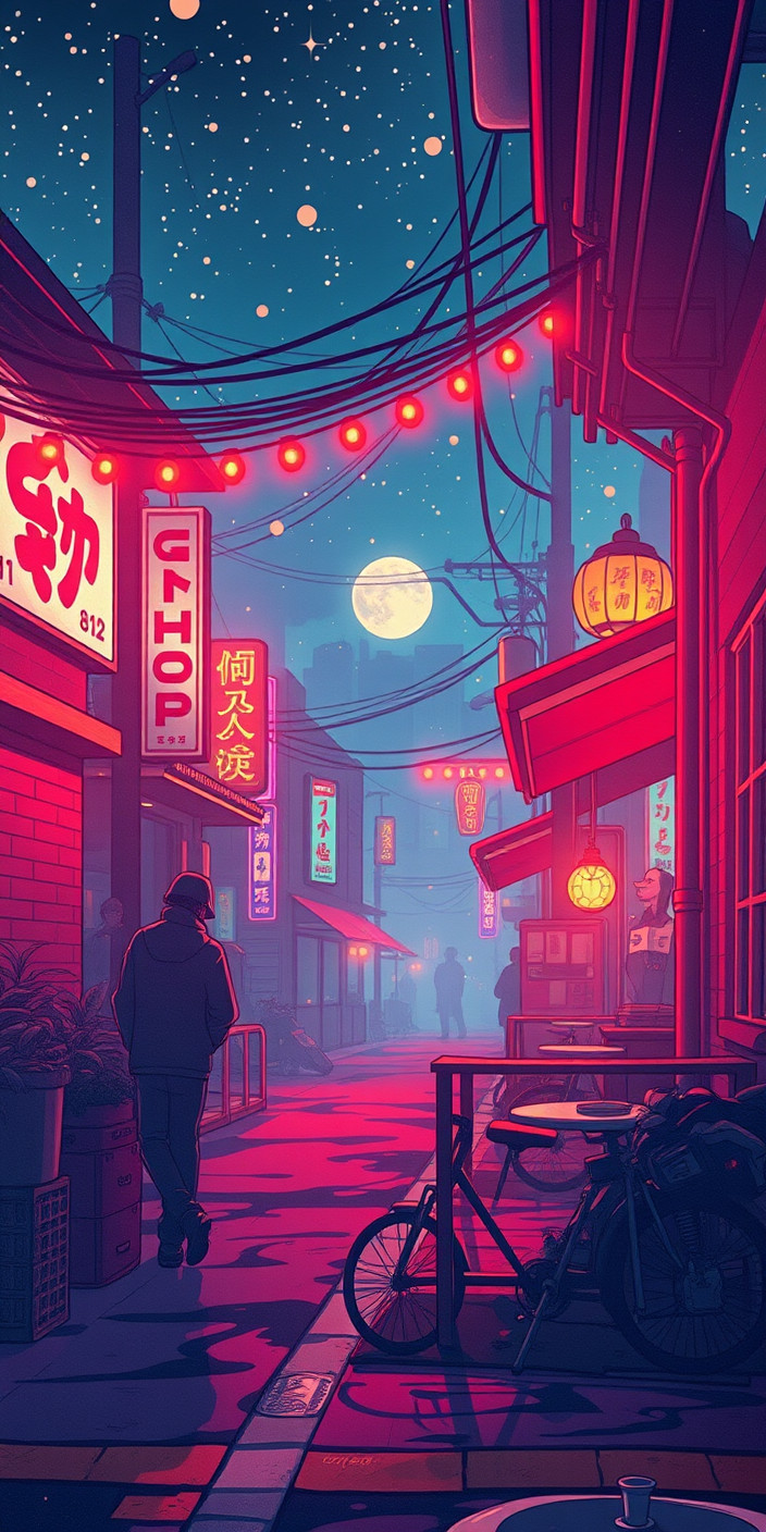 Lofi hiphop 6 Phone Wallpaper