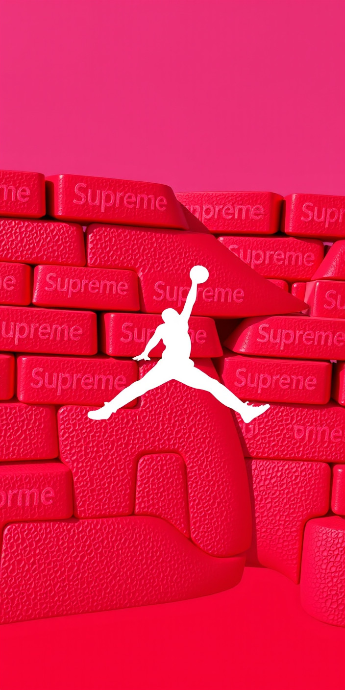 Supreme jordan 8 Phone Wallpaper