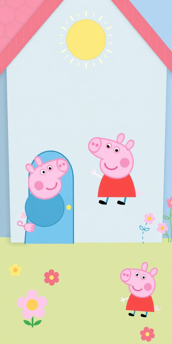 Peppa pig  house 7 Phone Wallpaper