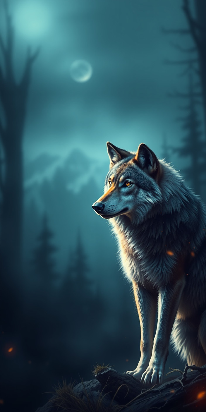 Lone wolf 4 Phone Wallpaper
