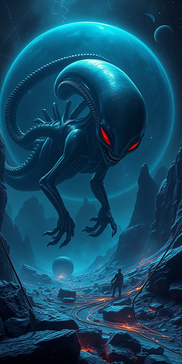 Alien invasion 5 Phone Wallpaper
