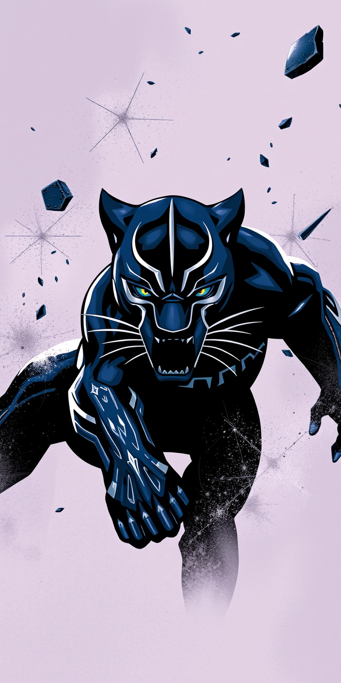 Black panther 4 Phone Wallpaper