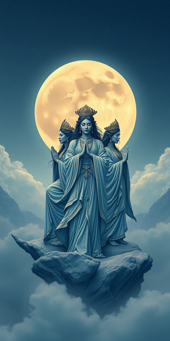 Triple moon goddess 4 Phone Wallpaper