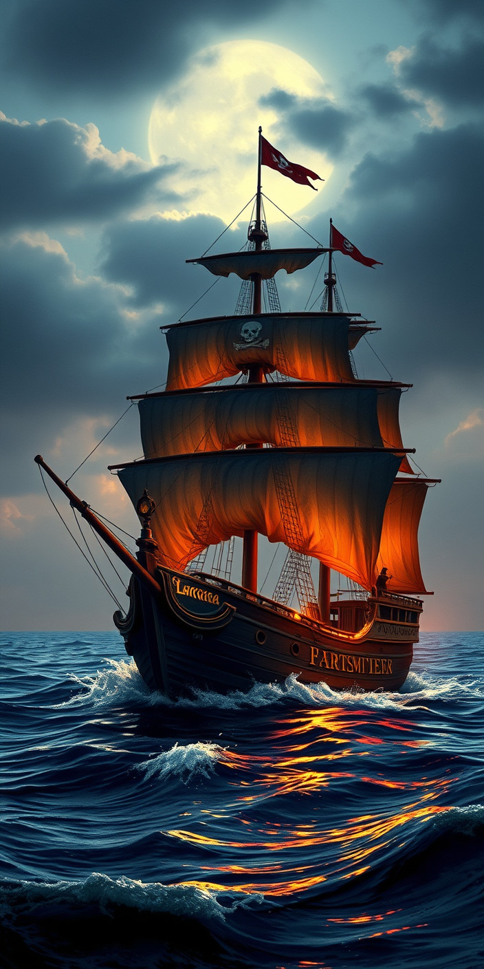 Pirate ship 3 Phone Wallpaper