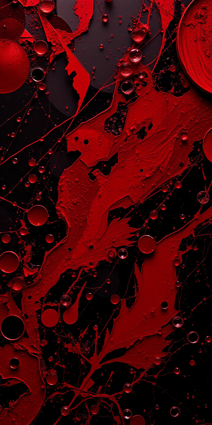 Red and black 7 Phone Wallpaper