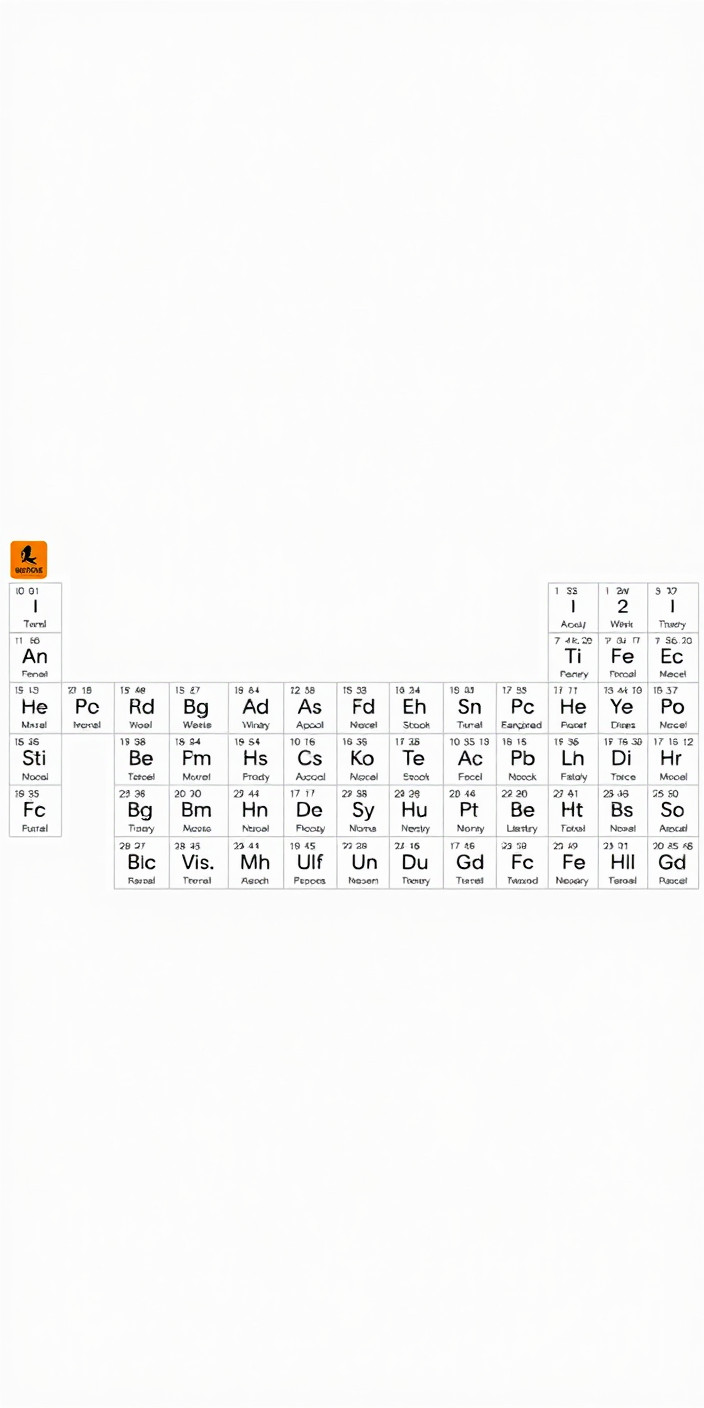 Periodic table 2 Phone Wallpaper