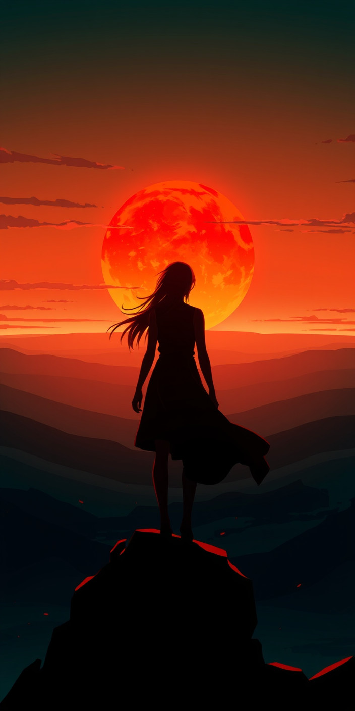 Kizumonogatari 7 Phone Wallpaper