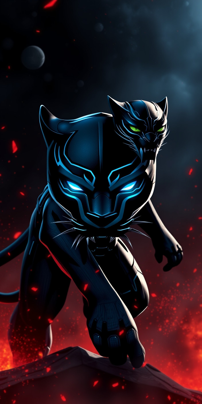 Black panther 9 Phone Wallpaper