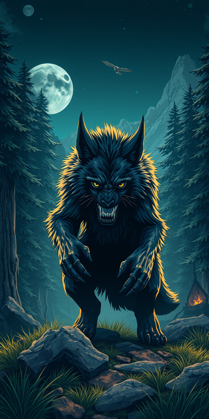 Werewolf 4 Phone Wallpaper