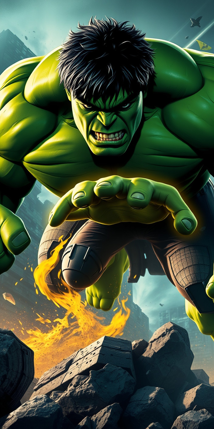 Incredible hulk 7 Phone Wallpaper