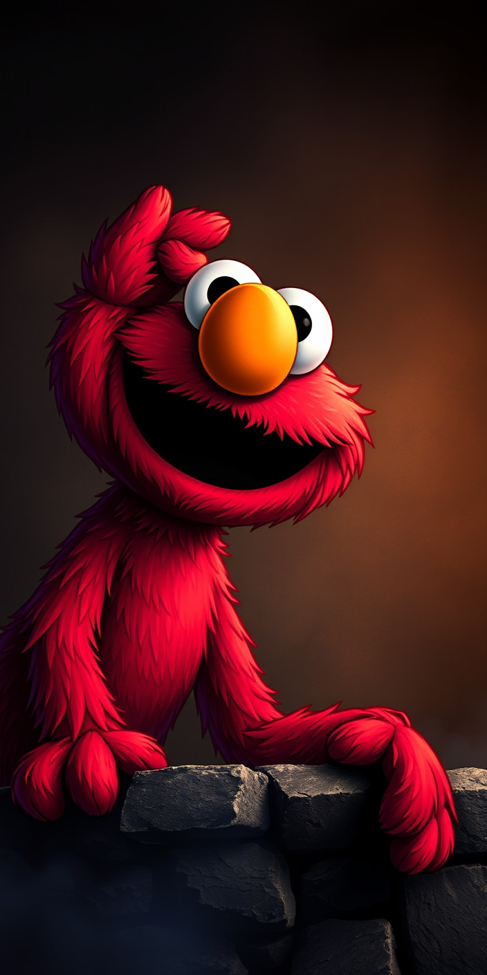 Elmo 3 Phone Wallpaper