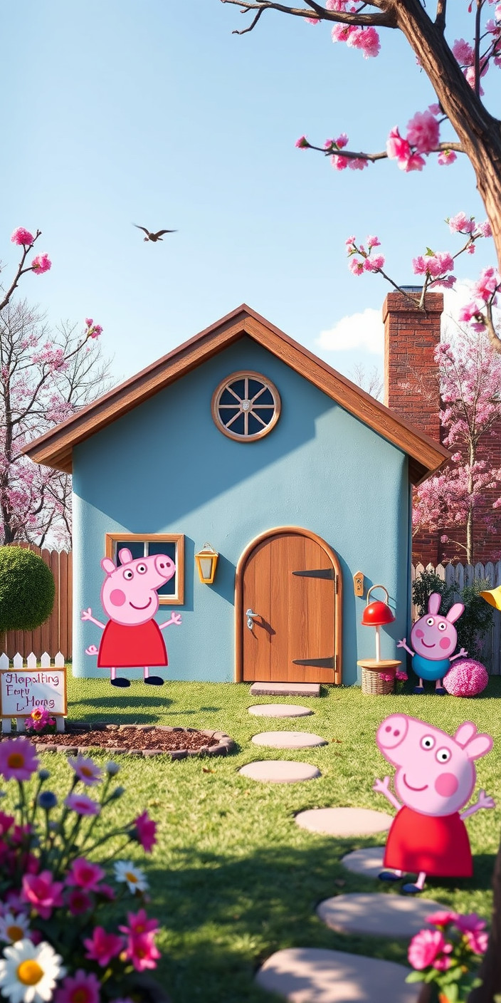 Peppa pig  house 11 Phone Wallpaper