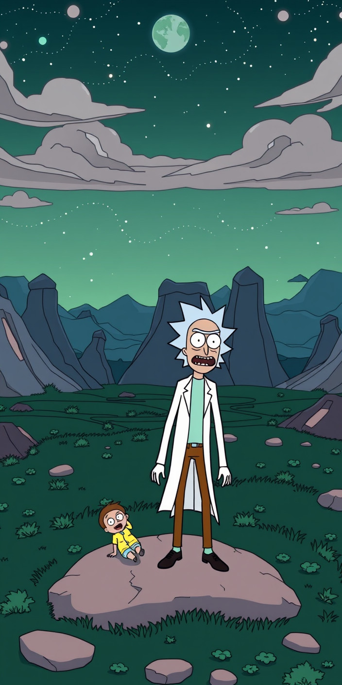 Rick and morty 11 Phone Wallpaper