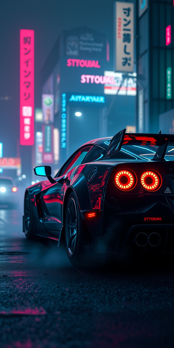 Cyberpunk car 7 Phone Wallpaper