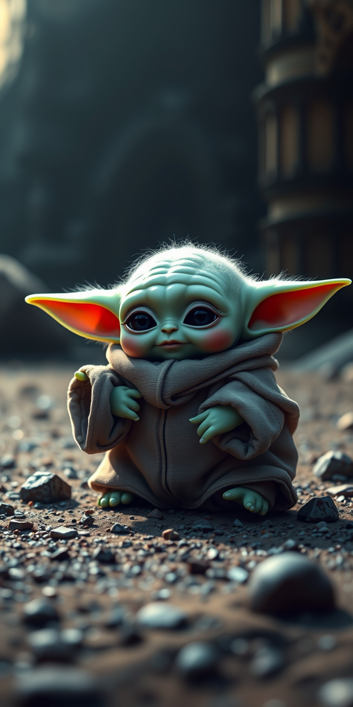 Baby yoda  i 7 Phone Wallpaper