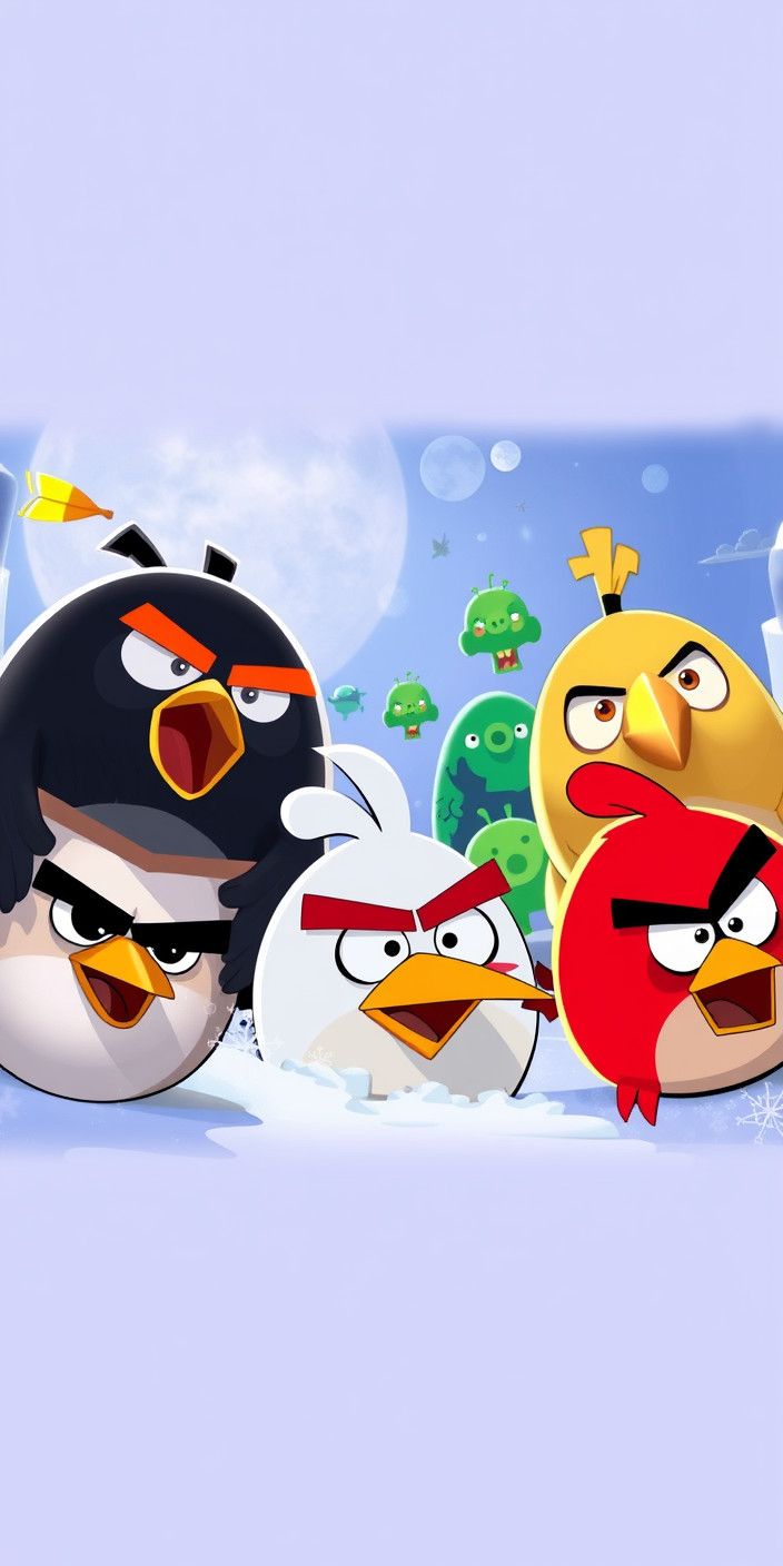 Angry birds 1 Phone Wallpaper
