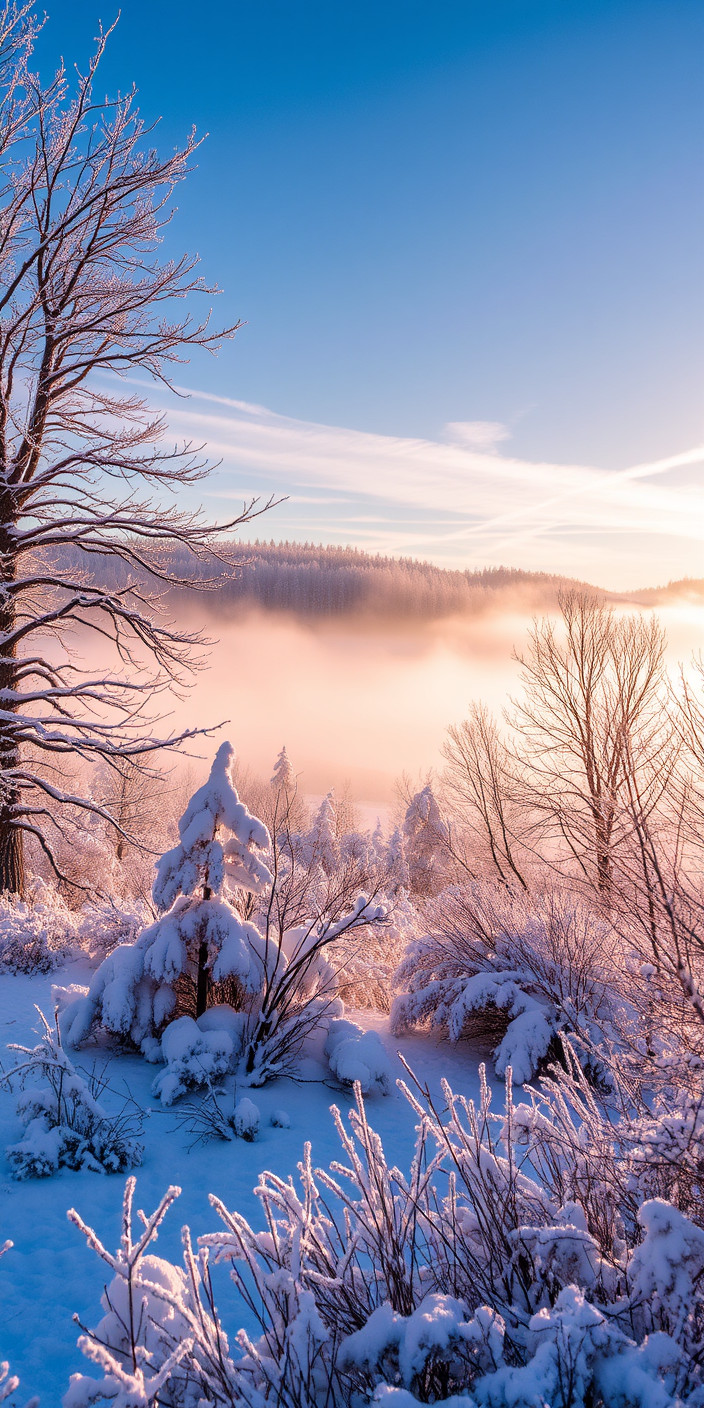 Free winter scenes 13 Phone Wallpaper