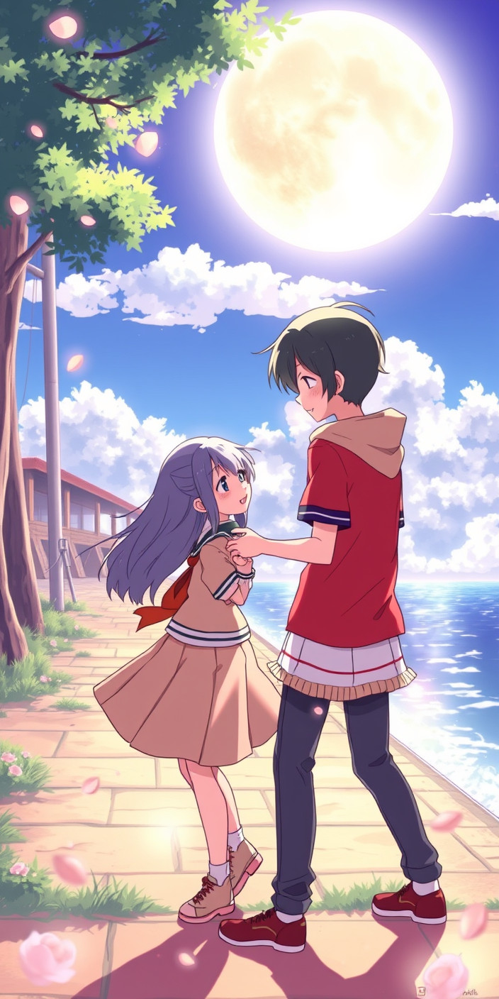 Anime couple 5 Phone Wallpaper
