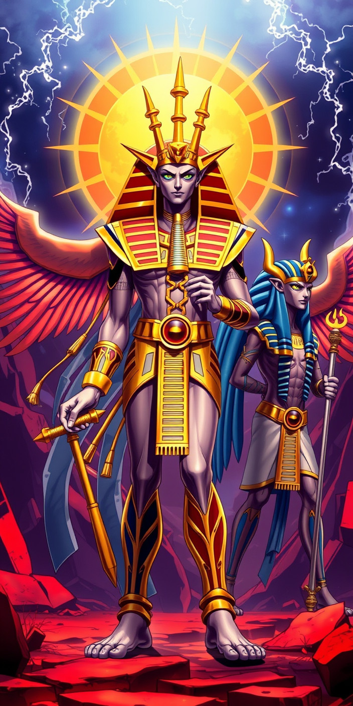 Yugioh egyptian gods 7 Phone Wallpaper