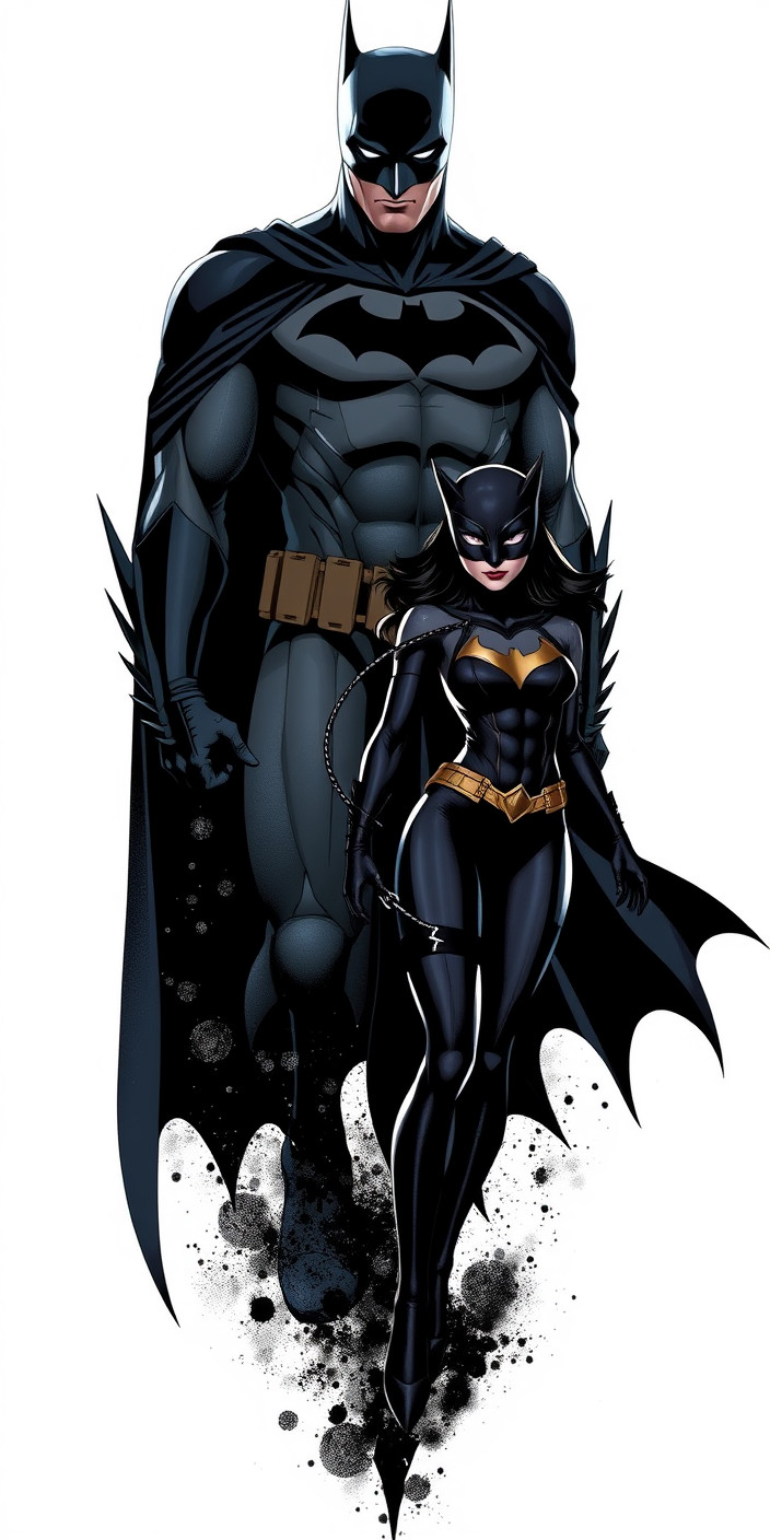 Batman and catwoman 6 Phone Wallpaper
