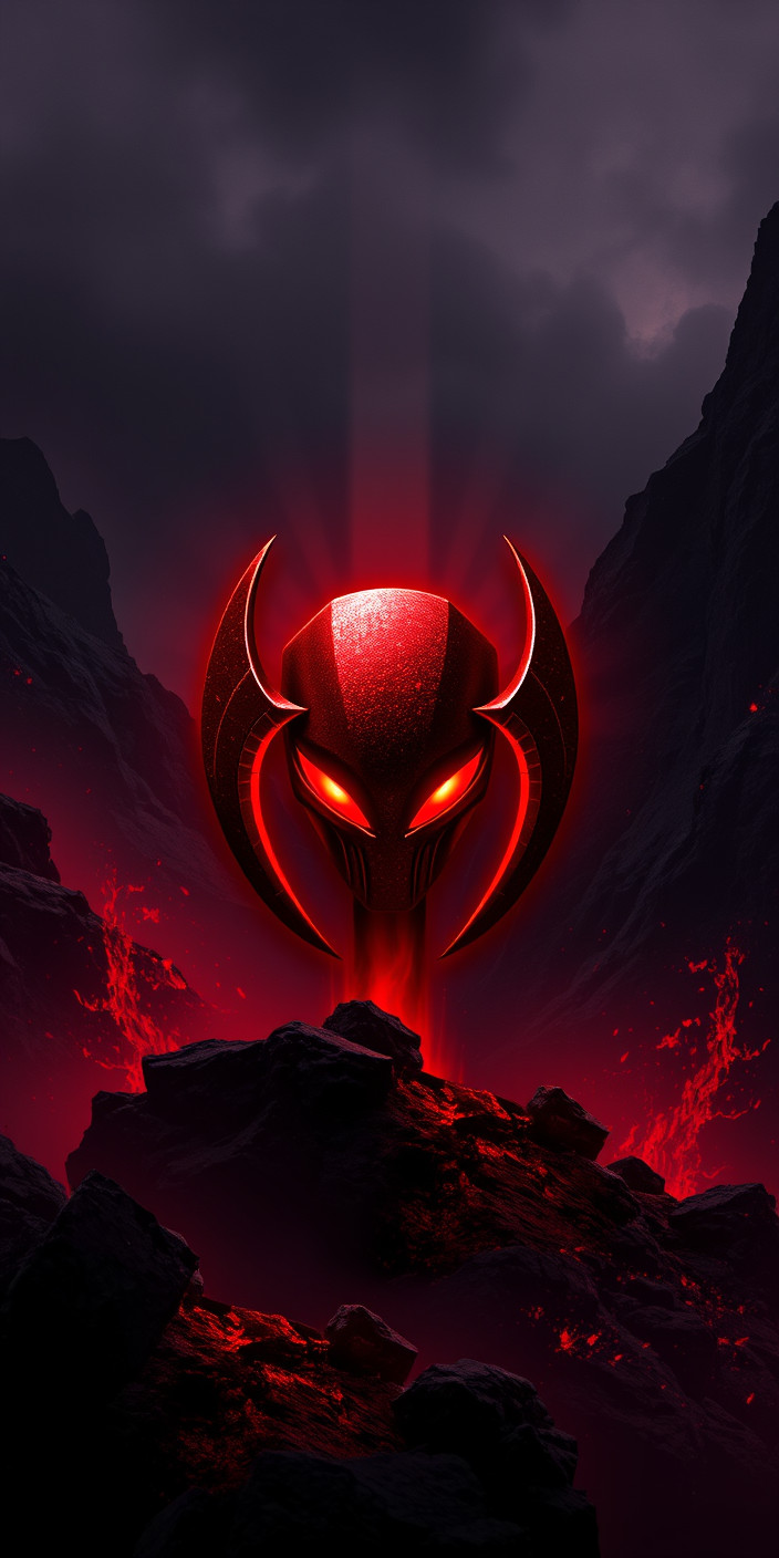 Alienware red 5 Phone Wallpaper