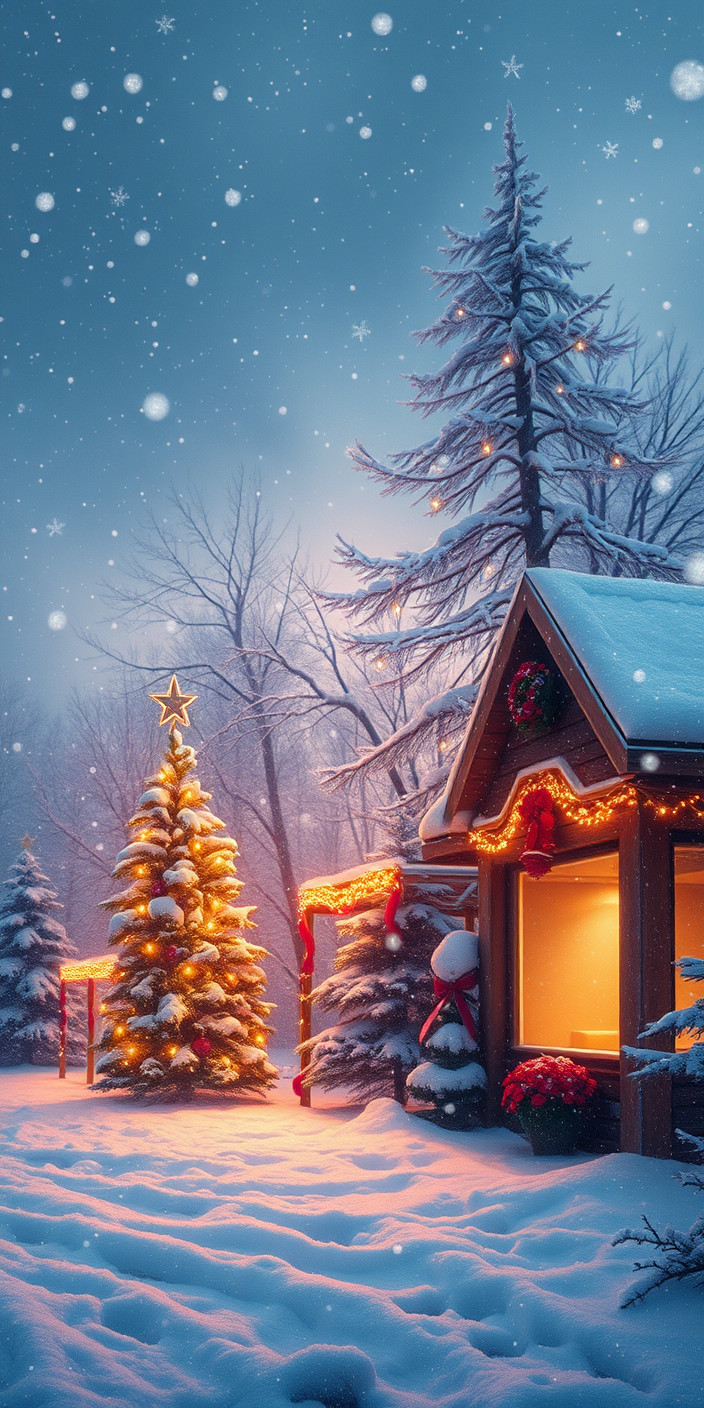 I winter christmas 7 Phone Wallpaper