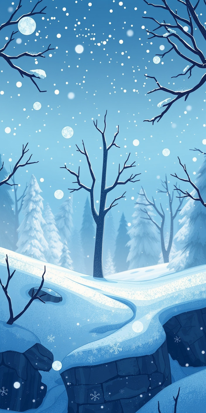 Animated winter 6 Phone Wallpaper