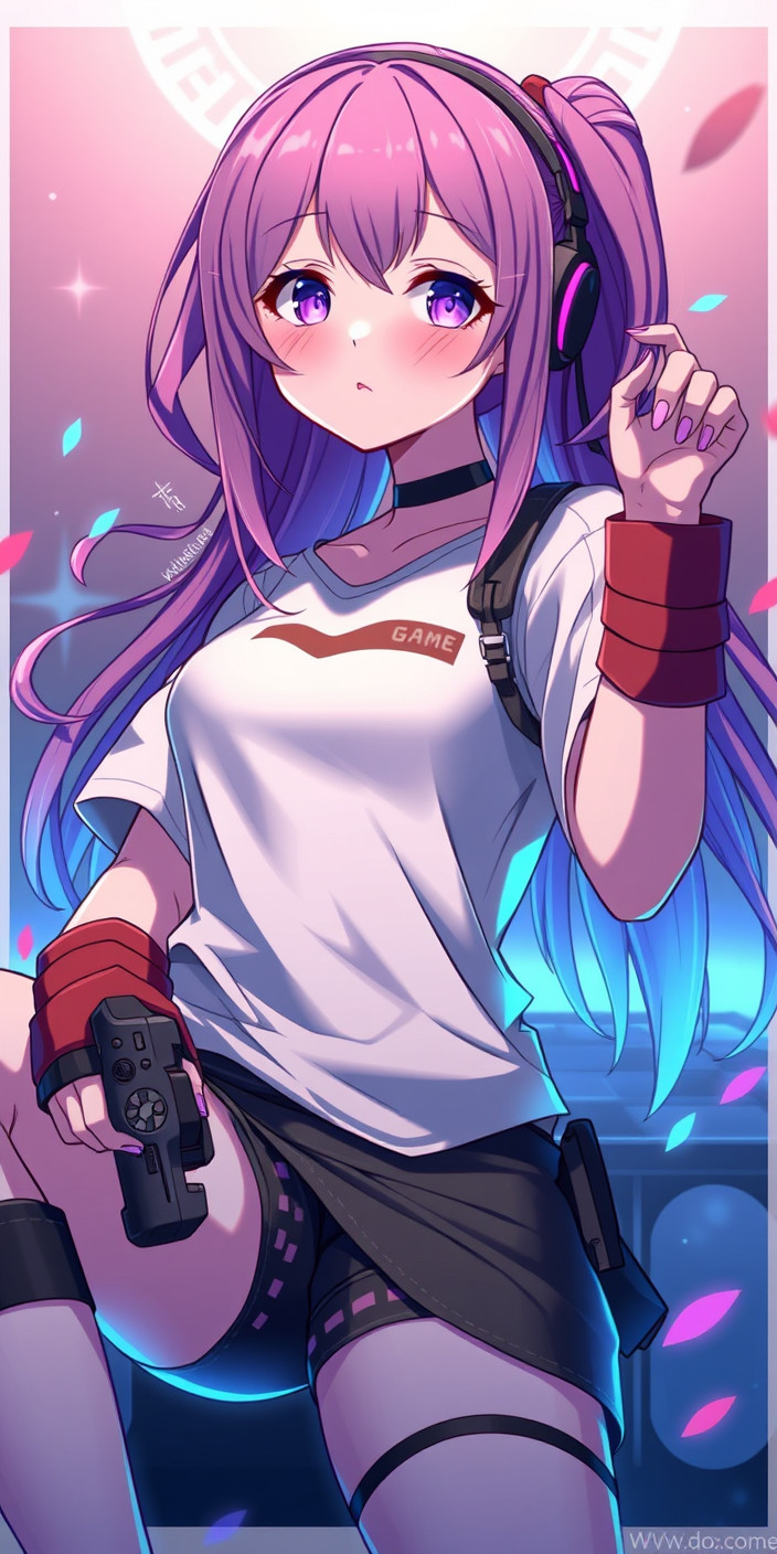 Gamer girl 3 Phone Wallpaper