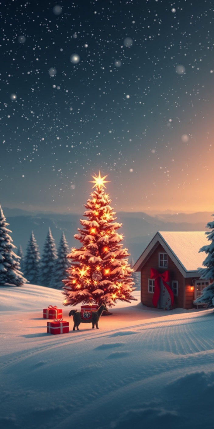 Christmas  laptop 4 Phone Wallpaper