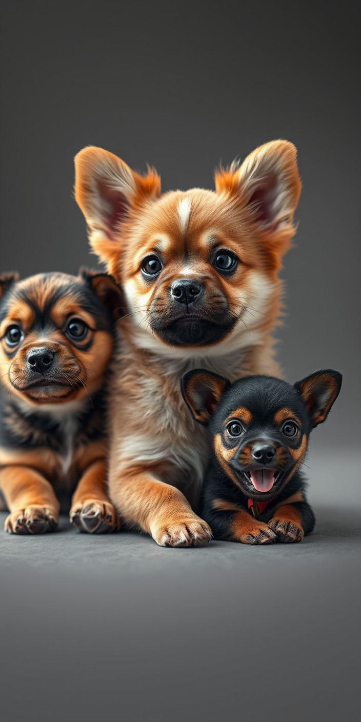 Cute dogs 1 Phone Wallpaper