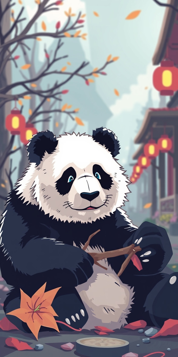 Panda 5 Phone Wallpaper