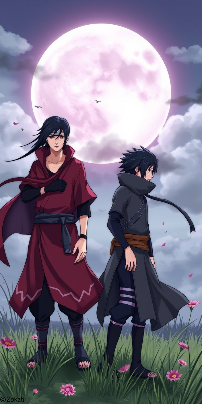 Itachi and sasuke 4 Phone Wallpaper