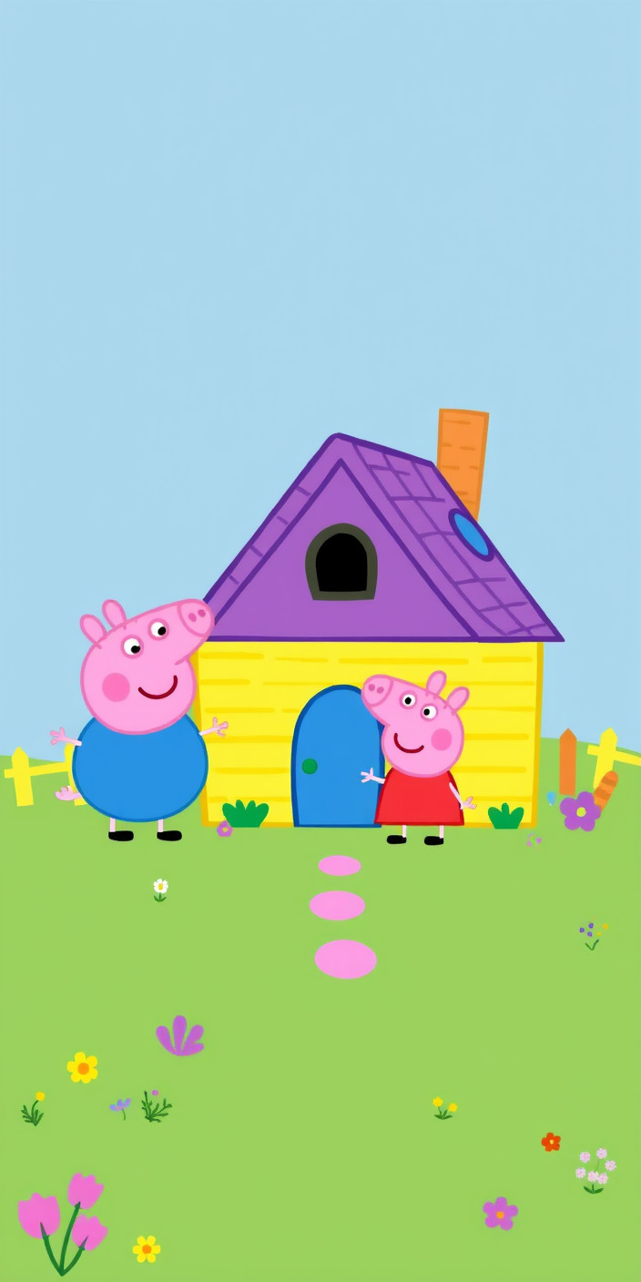 Peppa pig  house 1 Phone Wallpaper
