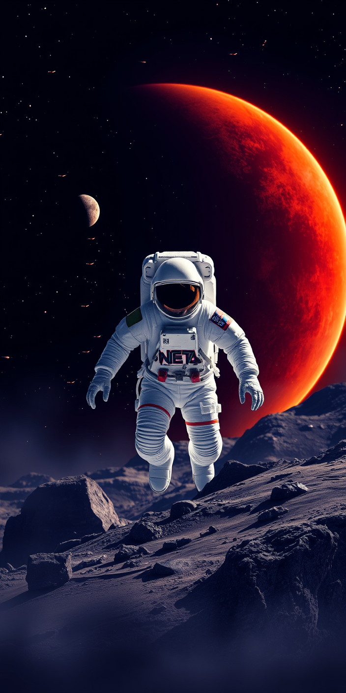 Astronaut 2 Phone Wallpaper