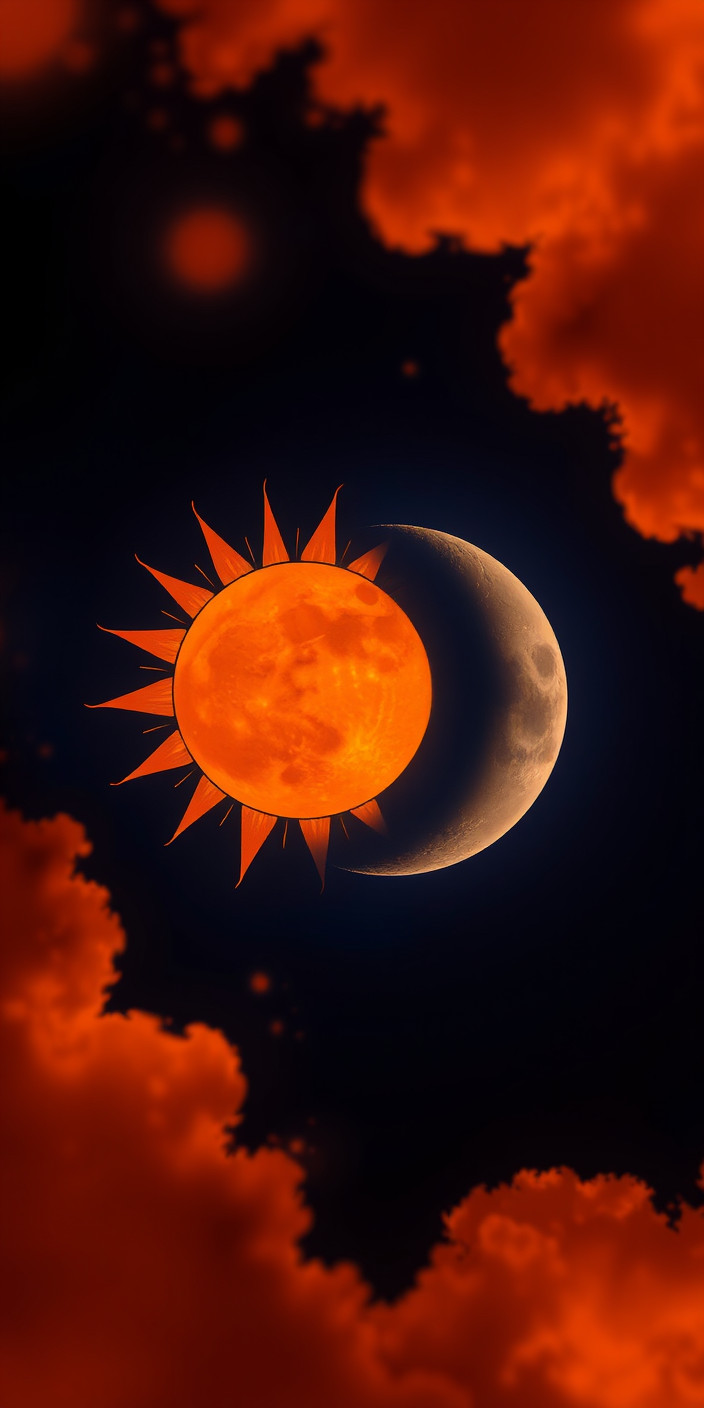 Sun and moon 11 Phone Wallpaper