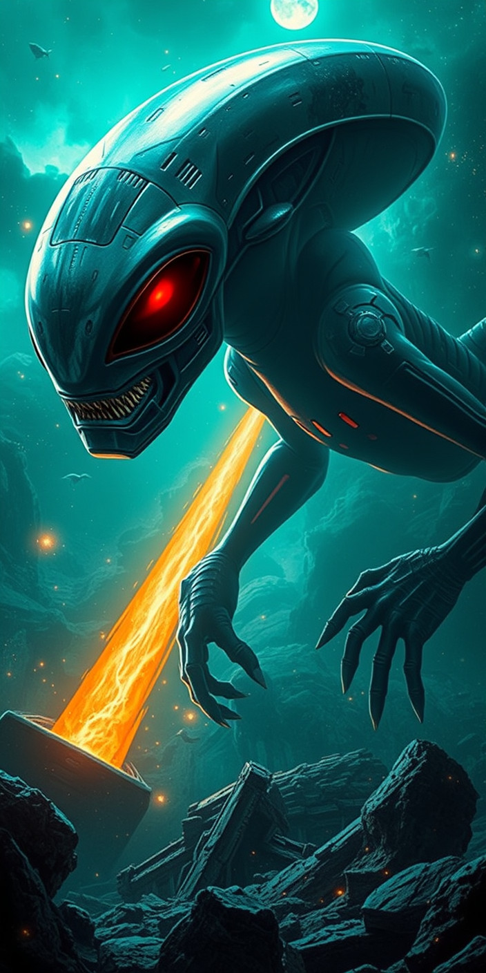 Alien invasion 7 Phone Wallpaper