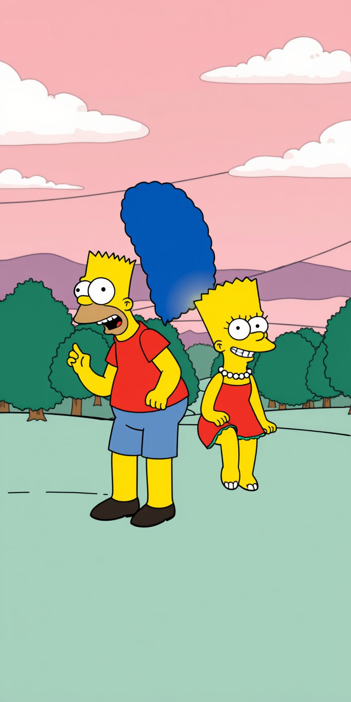 Simpsons 4 Phone Wallpaper