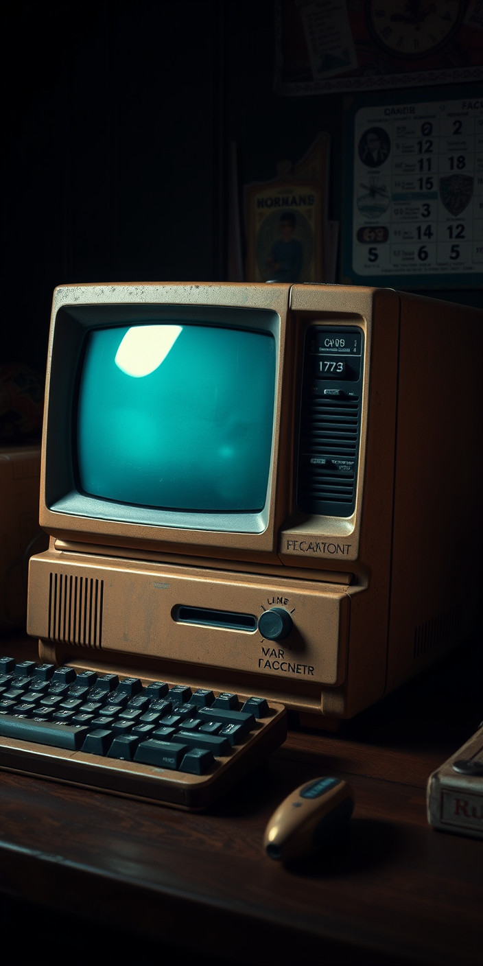 Vintage computer 6 Phone Wallpaper