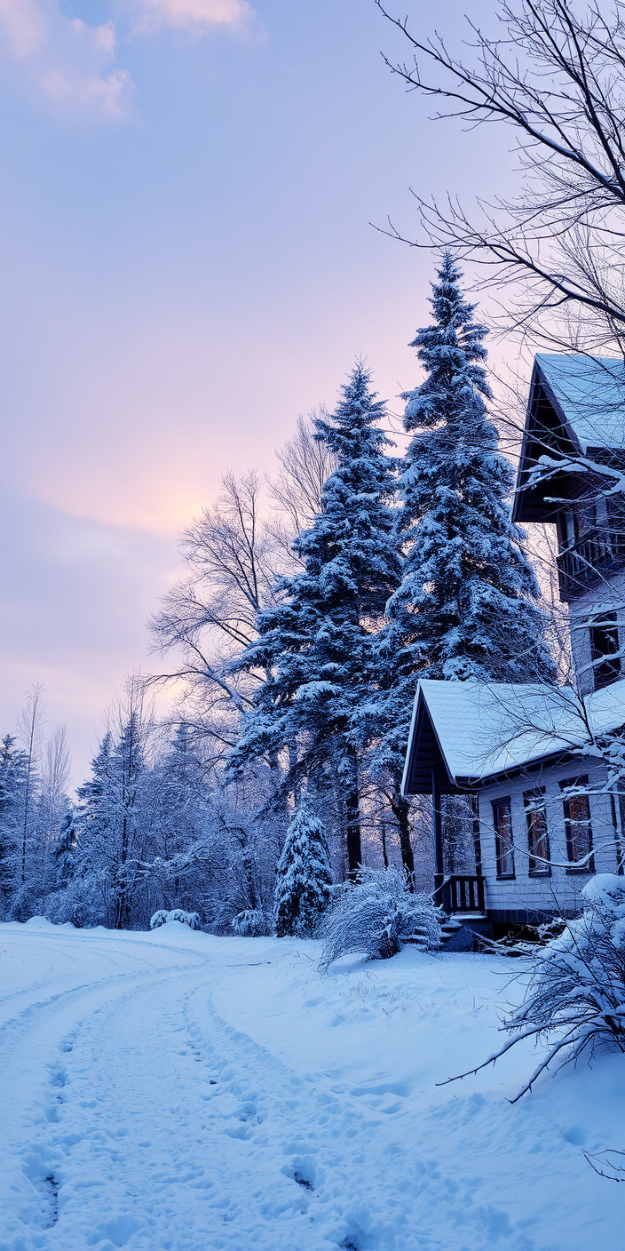 Winter scenes 6 Phone Wallpaper