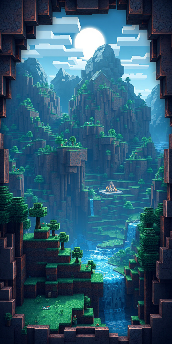 Minecraft aesthetic 10 Phone Wallpaper