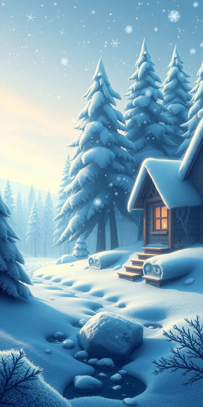 Animated winter 3 Phone Wallpaper