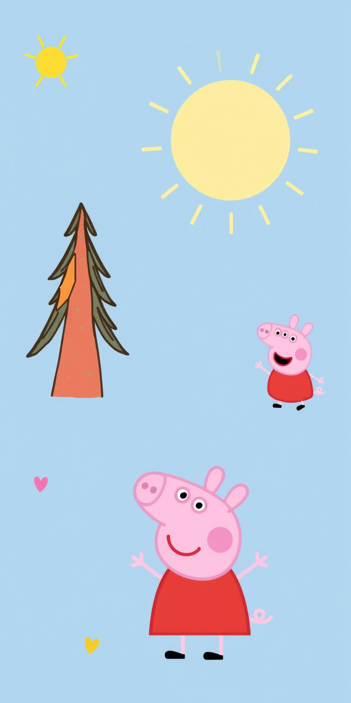 Peppa pig 14 Phone Wallpaper