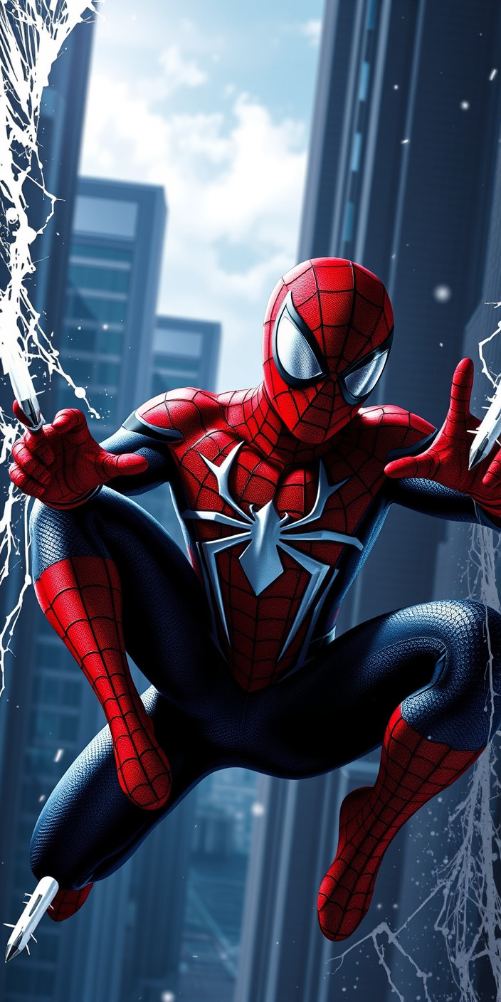 Spiderman 8 Phone Wallpaper