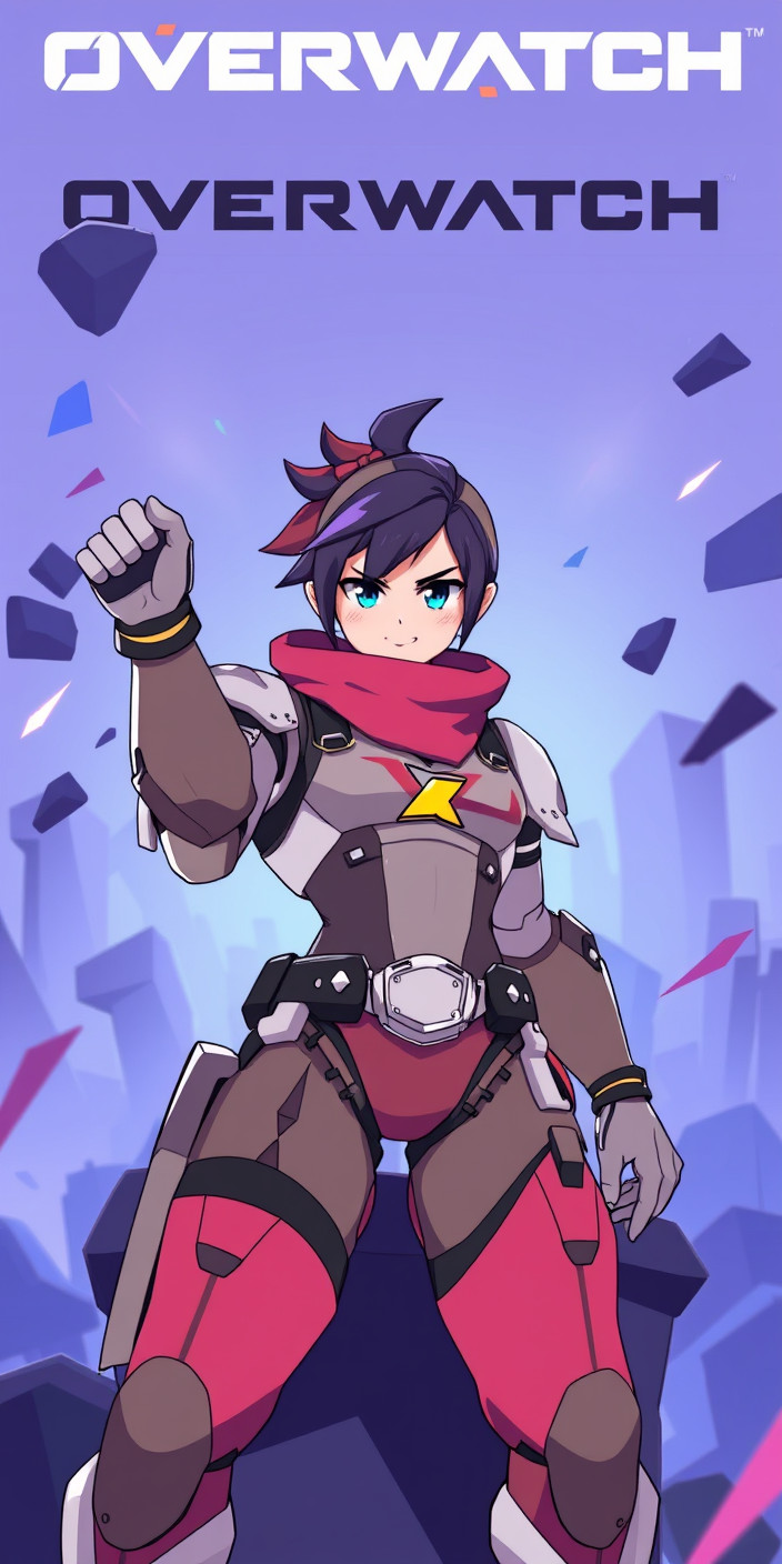 Overwatch anime 6 Phone Wallpaper