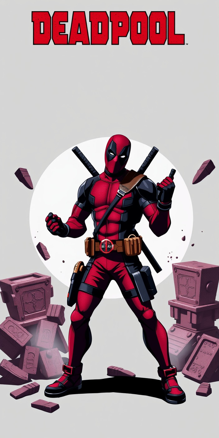 Deadpool 7 Phone Wallpaper