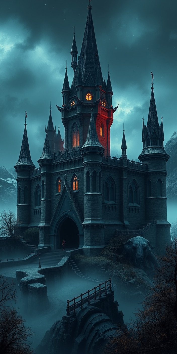 Dark castle 6 Phone Wallpaper